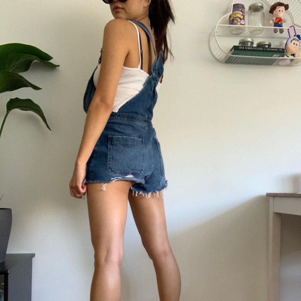 dark denim overall
